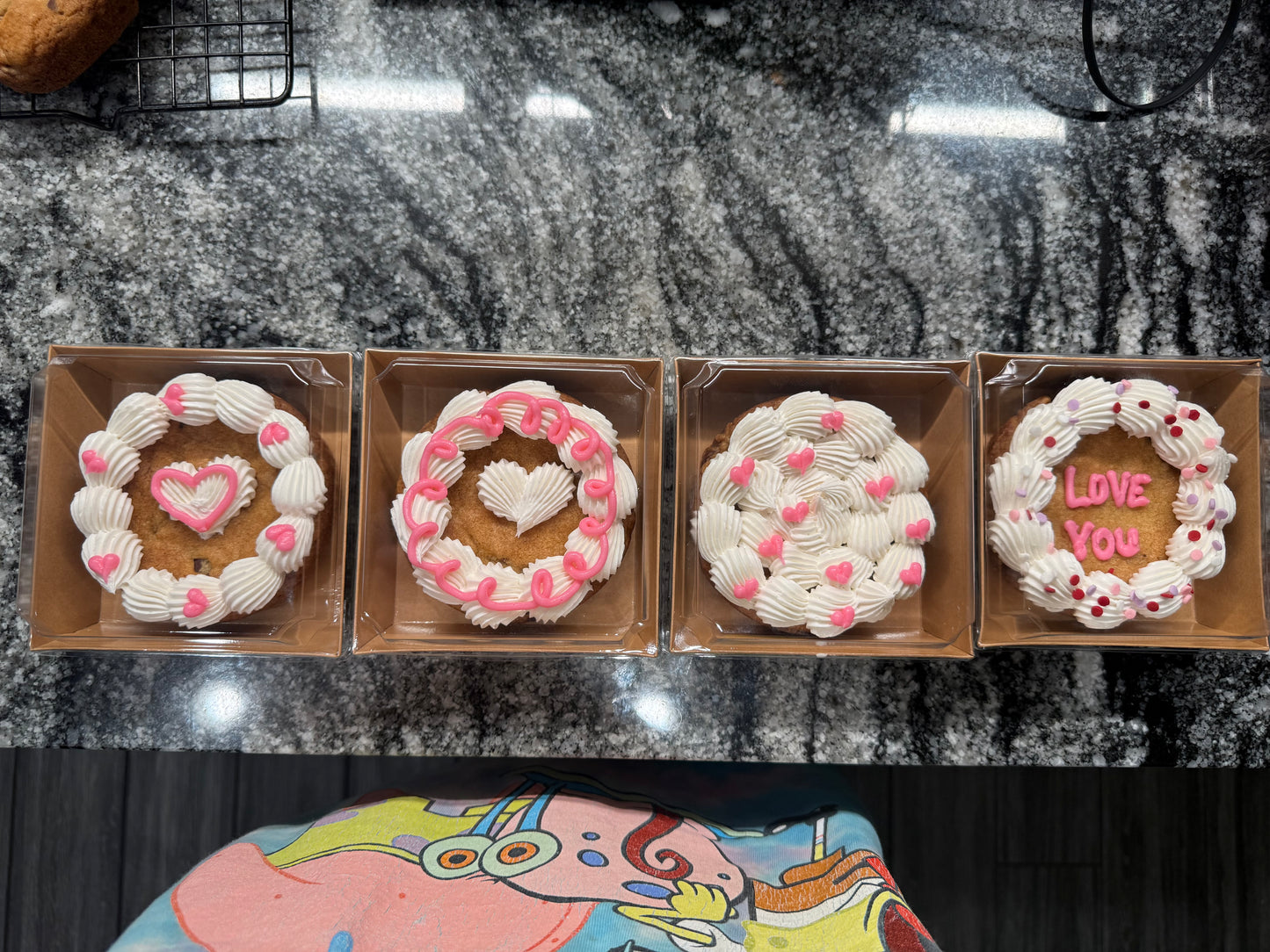 4” Mini chocolate chip cookie cake