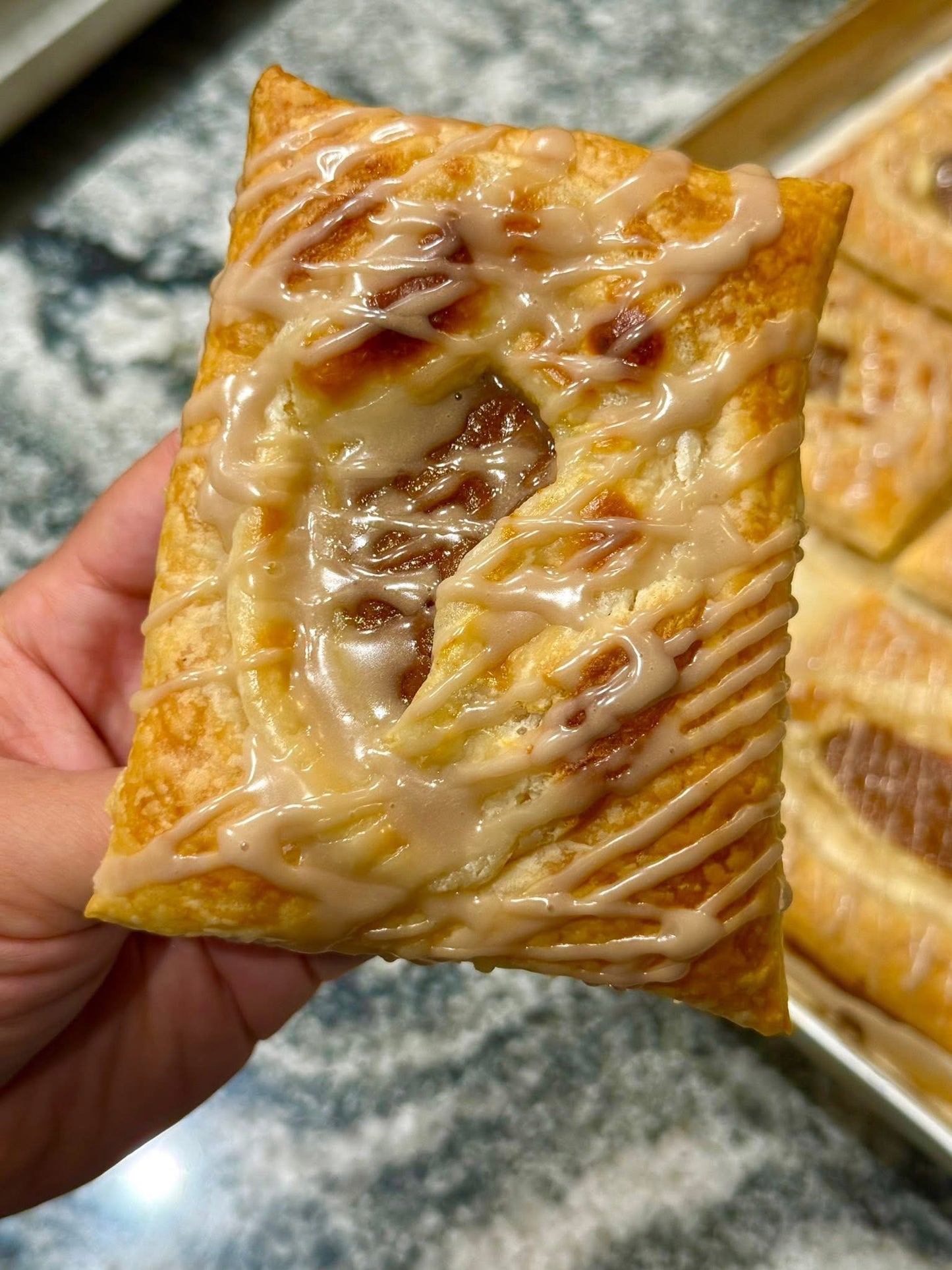 Pumpkin Cream cheese danish ( order priority shipping)