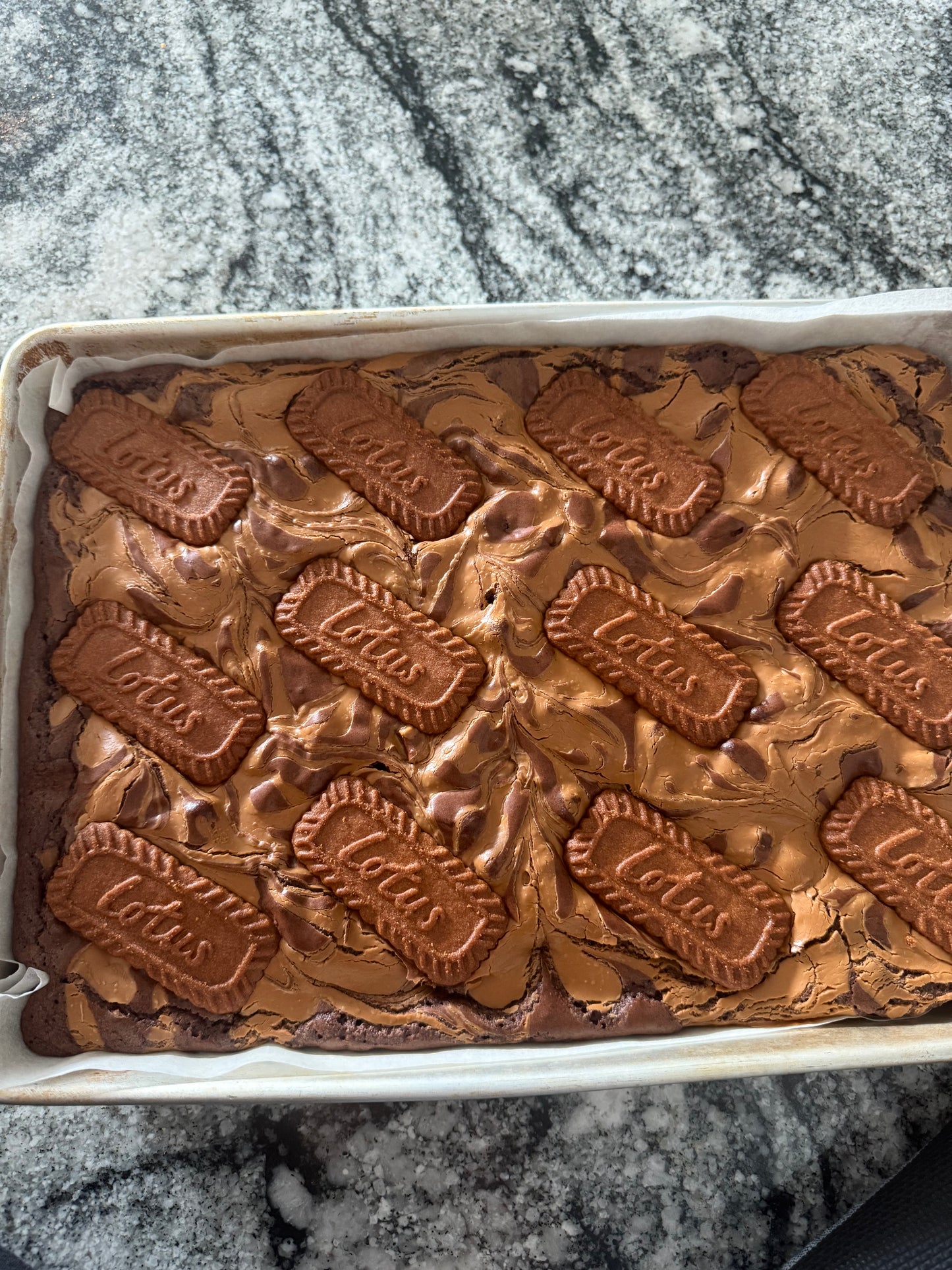 Biscoff cookie butter brownie