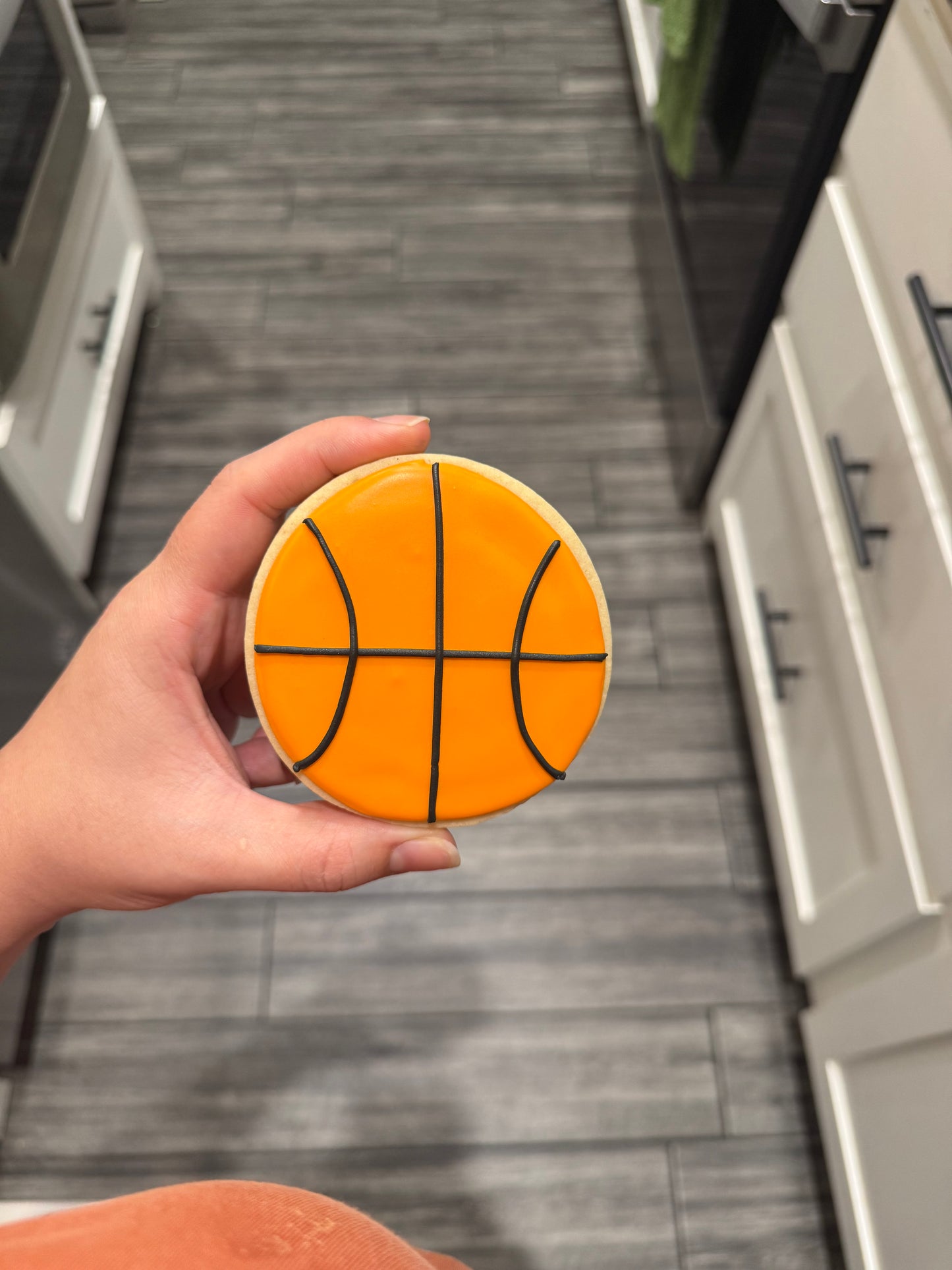 Basketball Royal Icing Cookie