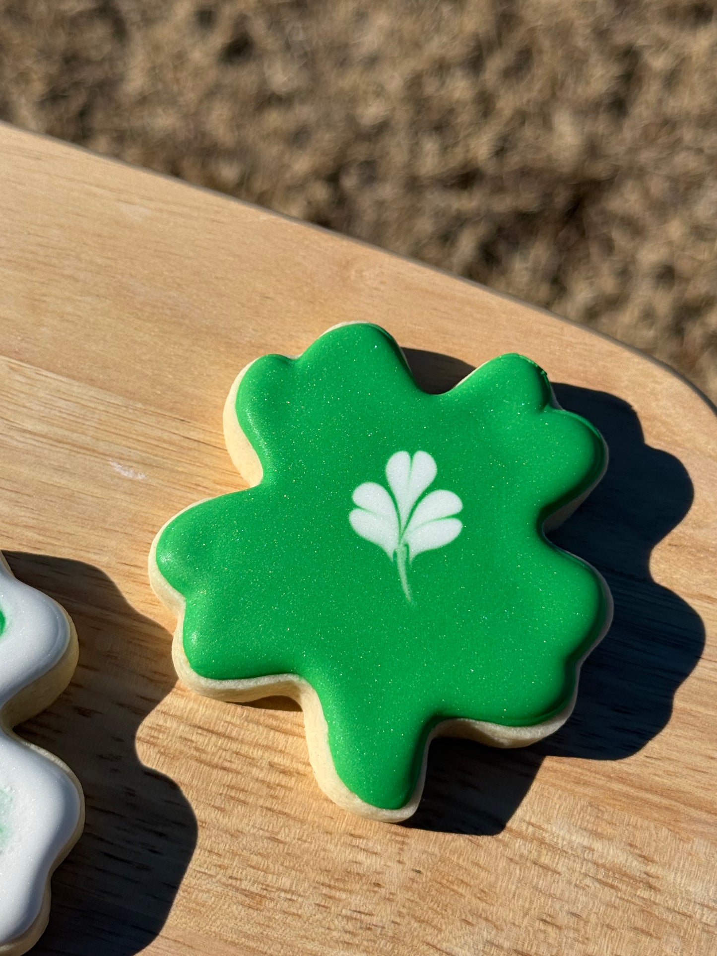 4” Royal Icing Shamrock Cookie