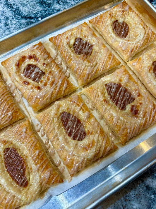 Pumpkin Cream cheese danish ( order priority shipping)