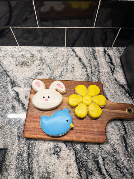 Spring Royal Icing Cookie